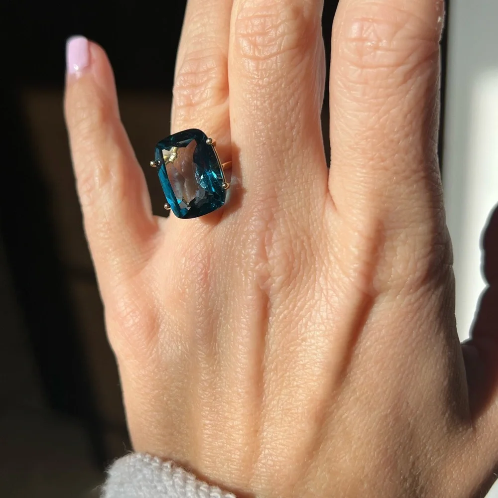 EFFY BLUE TOPAZ RING - Picture 3 of 10